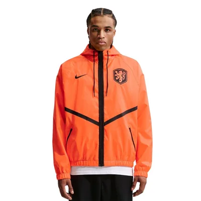 Nike Nederland Anthem Trainingsjack 2026-2028 heren feloranje zwart - officieel KNVB trainingsjack