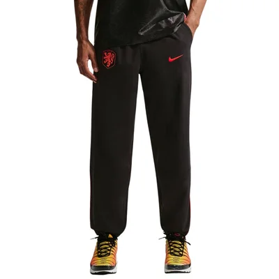 Nike Nederland Energy Trainingsbroek 2026-2028 heren zwart oranje - KNVB geweven trainingsbroek WK 2026