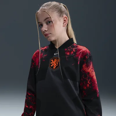 Nederland Hollywood Keeper Nike Dri-FIT kids shirt zwart - keepersshirt kinderen WK 2026
