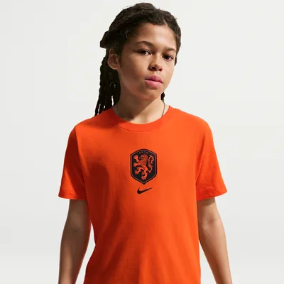 Nederland Nike Football T-shirt kids oranje met KNVB-embleem - WK 2026 kids fanshirt
