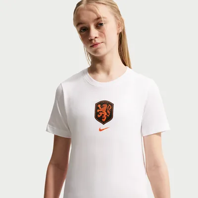 Nederland Nike Football T-shirt kids wit met KNVB-embleem - WK 2026 kids fanshirt