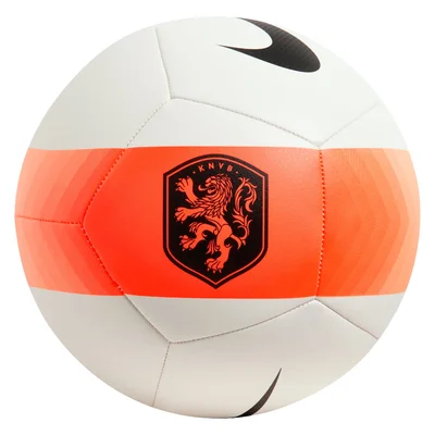 Nike Nederland Pitch Voetbal Maat 5 2026-2028 wit zwart oranje - KNVB wedstrijdbal WK 2026