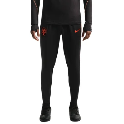 Nederland Strike Nike Dri-FIT knit voetbalbroek heren zwart - KNVB lange trainingsbroek WK 2026