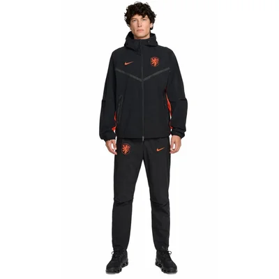 Nike Nederland Tech Woven Trainingspak 2026-2028 heren zwart oranje - complete Tech Woven set WK 2026