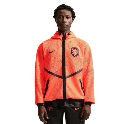 Nederlands Elftal Anthem trainingsjack 2026/2028 (oranje met zwart)