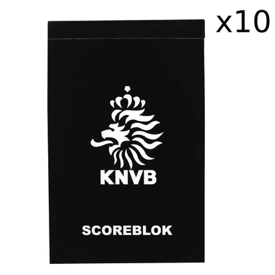 KNVB scoreblokjes veldvoetbal, 10 stuks (zwart)