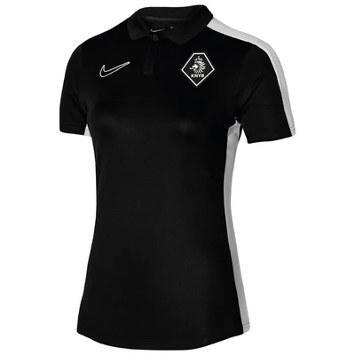 KNVB Staff polo dames (zwart met wit)