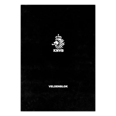 KNVB veldenblok A4 (zwart)