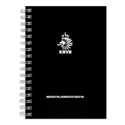 KNVB wedstrijdregistratie A6 (zwart)