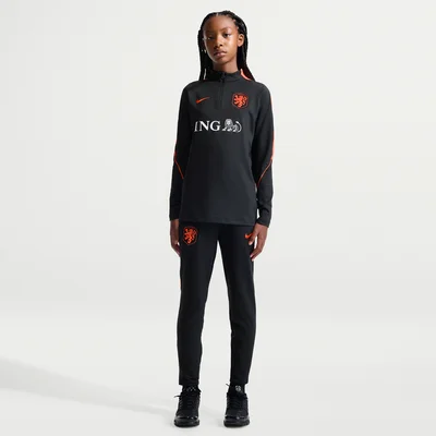 Nederlands Elftal Strike trainingsbroek kids 2026/2028 (zwart met oranje)