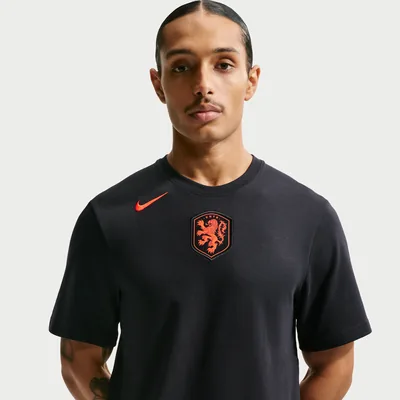 Nederland Primary Dri-FIT voetbalshirt heren zwart - lichtgewicht trainingsshirt KNVB