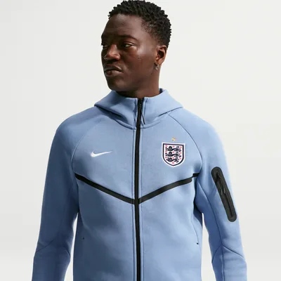 Nederland Tech Fleece Windrunner hoodie heren blauw 2026 - KNVB WK trainingskleding