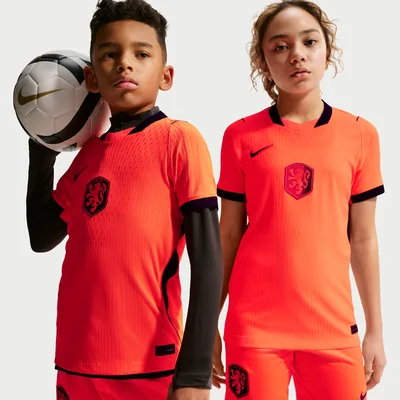 Nederland 2026/2028 Match Aero-FIT thuisshirt oudere kids oranje - het WK shirt voor kinderen